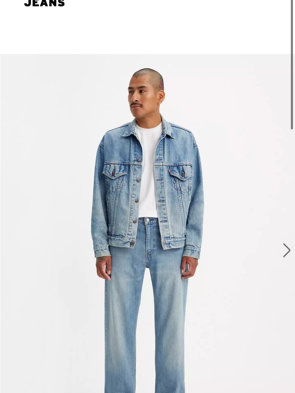 Mens Levi 569 straight loose fit jeans